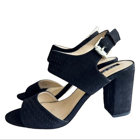 Isaac Mizrahi Shoes - Isaac MizRahi Black Block Heel Sandal